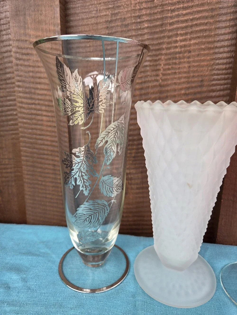 Vintage footed glass